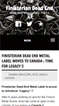 Mobile Screenshot of finisteriandeadend.com