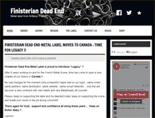 Tablet Screenshot of finisteriandeadend.com